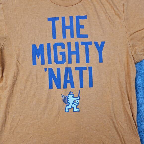 Homage Shirt Mens Large Orange The Mighty 'Nati Cincinnati USA Team Sports Y2K - Picture 2 of 8